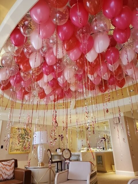 Lift up Somebody with Balloons