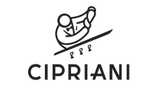Logo with text: "Cipriani" beneath illustration.